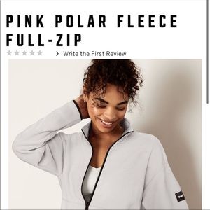 vS Pink Polar Fleece full zip - gray size
S